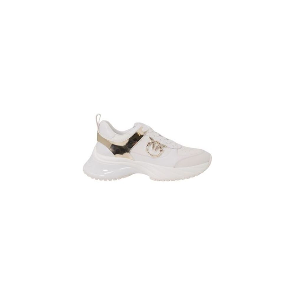 PINKO White Leather Women's Sneakers